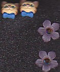 2 seturi de cercei copii, pisicute si floricele