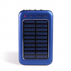 Incarcator solar universal cu lanterna 2600 mAh 2 in 1 foto