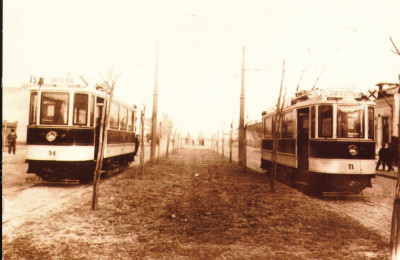 Carte postala ilustrata Vagoane de tramvai Simmering pe Sos. Stefan cel Mare foto