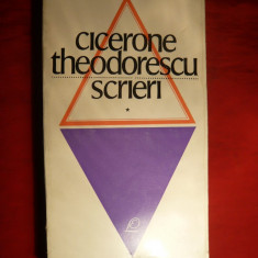 Cicerone Theodorescu - Scrieri -Vol i -Versuri - Prima ed. 1969 ,autograf