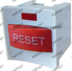 Buton reset, cu led, cu retinere, 15x15x16mm - 124616 foto