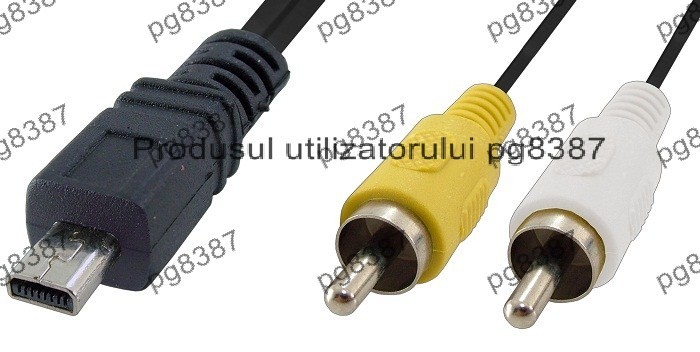 Cablu mini 8 pini video-2xRCA Nikon-8042 Cablu mini 8 pini video-2xRCA Nikon-8042