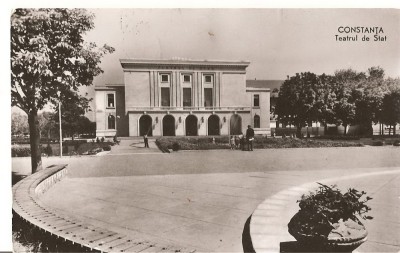 CPI (B971) CONSTANTA - TEATRUL DE STAT, EDITURA MERIDIANE, CPCS, ILUSTRATA CIRCULATA, 1960, STAMPILE foto