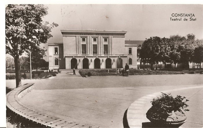 CPI (B971) CONSTANTA - TEATRUL DE STAT, EDITURA MERIDIANE, CPCS, ILUSTRATA CIRCULATA, 1960, STAMPILE