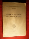 N. Iorga - Generalitati cu privire la Studiile Istorice - ed. 1944