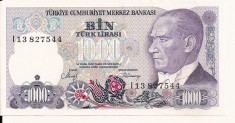 LL bancnota Turcia 1000 lire foto