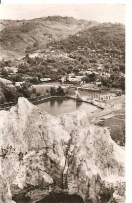 CPI (B959) SLANIC - PRAHOVA, VEDERE DE LA GROTA MIRESEI, EDITURA MERIDIANE, CPCS, ILUSTRATA CIRCULATA, 1966, STAMPILE, TIMBRU FILATELIC foto