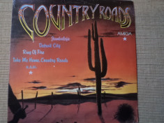 Country Roads compilatie disc vinyl lp amiga records muzica country blues rock foto