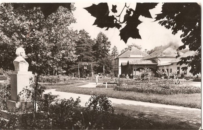 CPI (B966) ORADEA, BAILE VICTORIA, VEDERE DIN PARC, EDITURA MERIDIANE, CPCS, ILUSTRATA CIRCULATA, 1964, STAMPILE