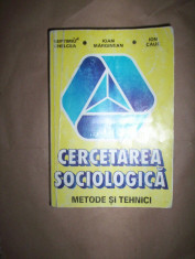 Cercetarea sociologica(metode si tehnici)-Ioan Marginean,Septimiu Chelcea,Ion Cauc foto