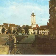 CPI (B925) SIBIU - VEDERE DIN SIBIU, EDITURA MERIDIANE, CPCS, ILUSTRATA SCRISA SI NECIRCULATA, RPR