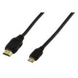 Cablu HDMI la mini HDMI, 5m cu ethernet (HDMI 1.4 cu ethernet compatibil 3D), Cabluri HDMI