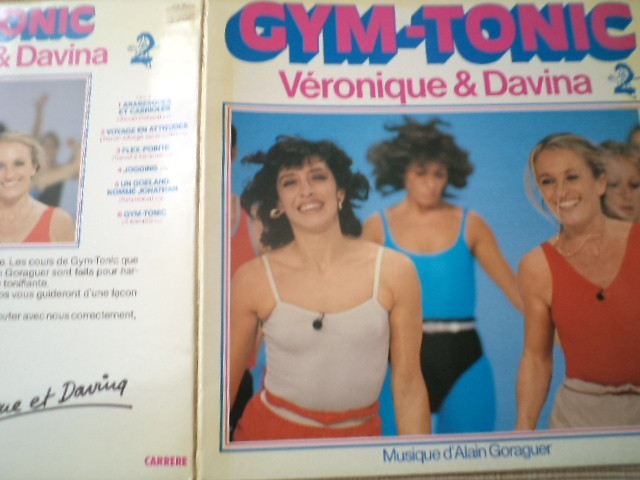 veronique et davina gym tonic disco aerobic disc vinyl lp muzica pop funk VG+