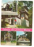 Carte postala(ilustrata)-MURES-Cabane din judet, Circulata, Printata