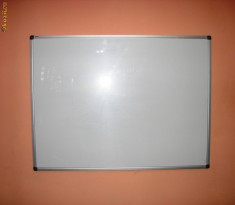 Whiteboard magnetic, rama aluminiu, 90x120 cm ( TRANSPORT GRATUIT ) foto