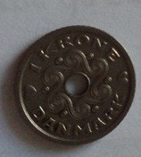 X. 1 krone 1992 Danemarca foto