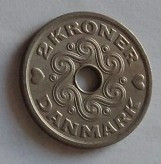 X. 2 kroner 1992 Danemarca foto