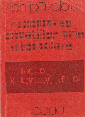 Rezolvarea ecuatiilor prin interpolare foto