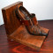 Obiect decorativ deosebit antichitate decor pantof lemn sculptura