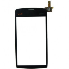 Carcasa fata geam sticla touchscreen touch screen digitizer ZTE V880 Blade Negru Black Original Nou Sigilat foto