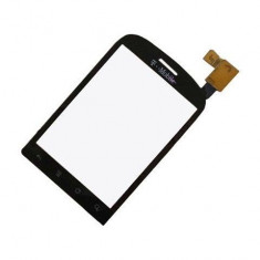 Carcasa fata geam sticla touchscreen touch screen digitizer Huawei U8150 Ideos T-Mobile Negru Black Original Nou Sigilat foto