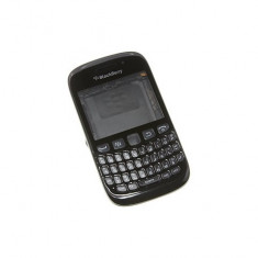 Carcasa rama fata geam sticla tastatura taste mijloc miez corp sasiu capac spate baterie acumulator BlackBerry 9220 Curve Negru Original Nou Sigilat foto