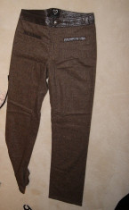 Pantalon XOXO,stofa cu brau din piele,marime XS/S, noi nouti foto