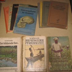 Kosmos2- set diverse serii-carti almanah germane vechi tematica stiinta-11 buc.