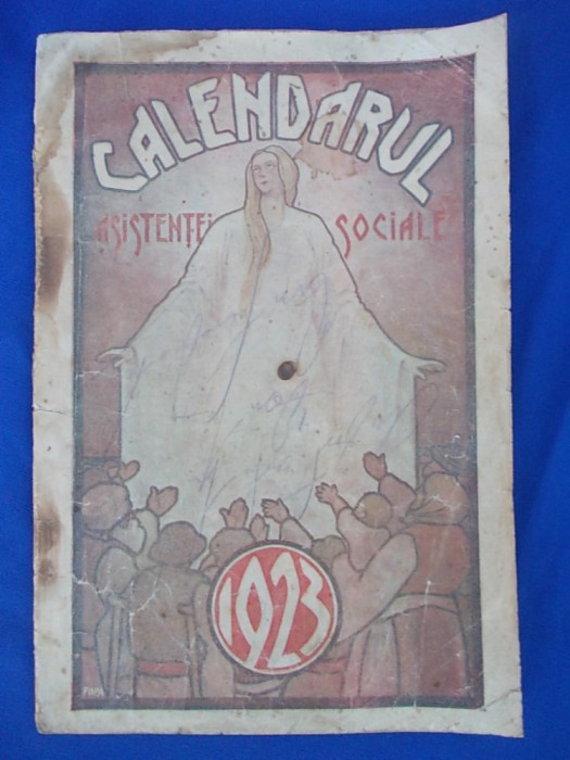 CALENDARUL ASISTENTEI SOCIALE PE ANUL 1923