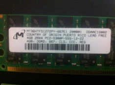 DDR 2 REG ECC CL5 KIT 16G (4x4G) PC2-5300P Dual Rank foto