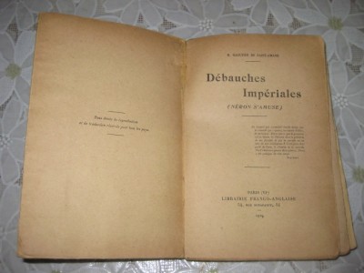 Carti franceze vechi coperti simple. Lot2- 15 buc, pret pe lot. foto