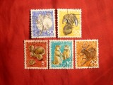 Serie Fauna 1965 Elvetia ,5 val.stamp.