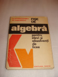 FISE DE algebra pentru elevi si absolventi de licee-N.Chircoiasiu\M.Iasinschi