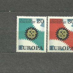 GERMANIA 1967 - EUROPA CEPT, serie nestampilata, B33