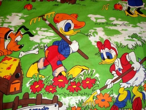 Lenjerie patut copii si bebe Donald, Goofie, Minnie desene animate foto mare Lenjerie patut copii si bebe Donald, Goofie, Minnie desene animate foto mare