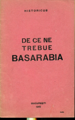 DE CE NE TREBUIE BASARABIA - Historicus foto
