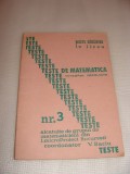 TESTE DE MATEMATICA nr. 3- V. Baciu