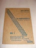 Teste de Matematica pentru Admiterea la Liceu vol. I - V. Baciu