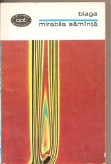 (C2686) MIRABILA SAMINTA, VOL.2, DE LUCIAN BLAGA, EDITURA PENTRU LITERATURA , BUCURESTI, 1968, EDITIE INGRIJITA DE GEORGE IVASCU