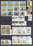Copaci, Fructe şi Plante-mică colecţie cu serii ştampilate, Natura