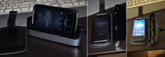 Vand HTC Desire S black cu suport birou huse accesorii originale - 500 lei foto