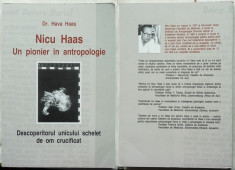 Dr. Hava Haas , Nicu Haas , un pionier in antropologie , descoperitorul unicului schelet de om crucificat , lucrare publicata in Israel foto