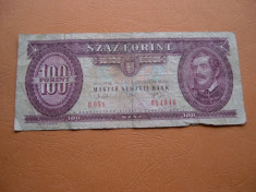 Ungaria 100 forint 1993 decembrie 16 Budapesta B058 foto