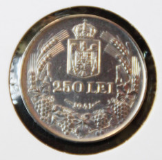 Moneda de argint 250 lei 1941 Mihai I foto