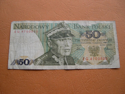 Polonia 50 zloty 1986 EG foto