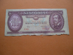 Ungaria 100 forint 1984 octombrie 30 Budapesta B361 foto