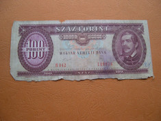 Ungaria 100 forint 1989 ianuarie 10 Budapesta B042 foto