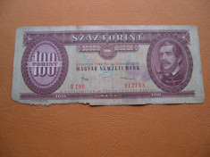 Ungaria 100 forint 1984 octombrie 30 Budapesta B180 foto