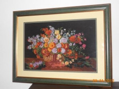 Goblen - flori de camp - 100 puncte / 1 cm2 - handmade foto