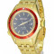 Ceas automatic , tip LUX - SPORT , placat cu AUR 14K , WATER RESISANT : 30 ATM = 300m pt. SCUFUNDARI ~ ! ! !